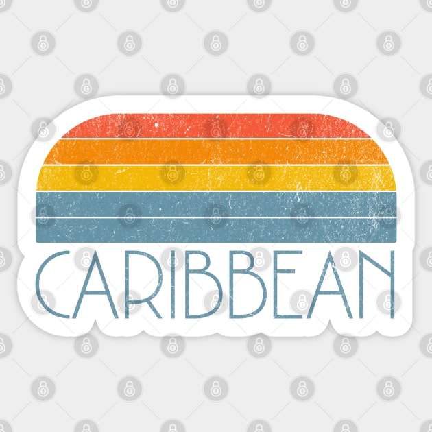 Caribbean vintage design Sticker by BodinStreet